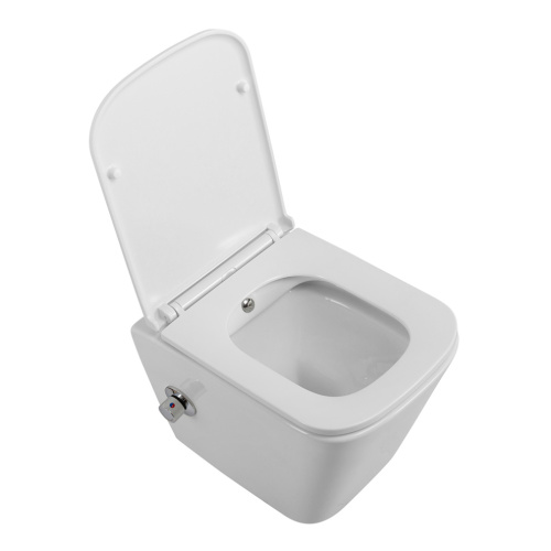 Унитаз подвесной BelBagno DUE BB3103CHR-BS/SC белый с сиденьем микролифт безободковый каскадный смыв - фото 2