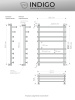 Полотенцесушитель Indigo Askel LASWPF80-50 56х85 водяной хром