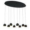 Люстра потолочная Delight Collection MD21001034-8A black/gold