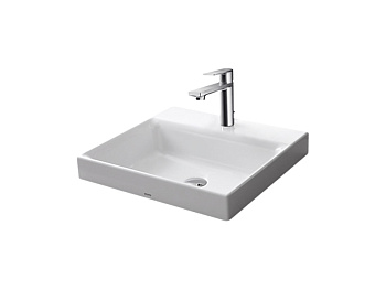 Раковина керамическая Toto LW1615CB#XW 50х46 полувстраиваемая цвет белый