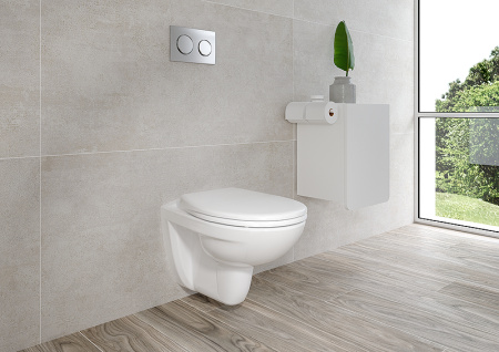 Чаша унитаза подвесная Vitra Normus 6855B003-0101 цвет белый без сиденья каскадный смыв