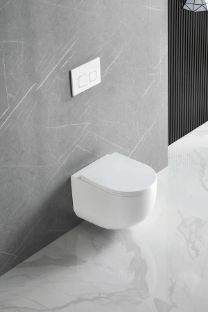 Унитаз подвесной Vincea Globo VT1-52T белый с сиденьем микролифт безободковый смыв торнадо