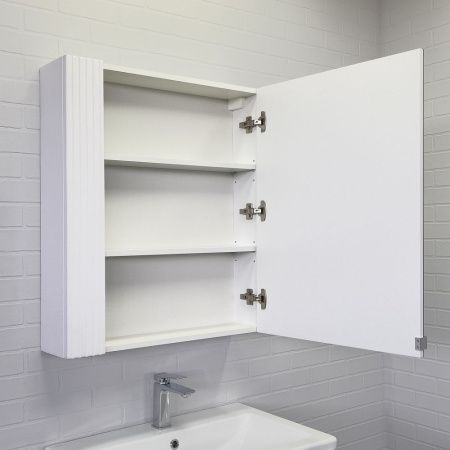 Зеркало-шкаф Comforty Лима 00-00006135CF 70х80 подвесной цвет белый