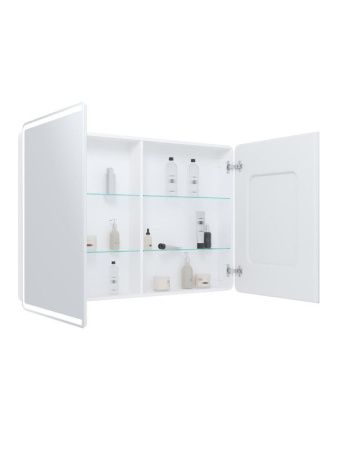 Зеркало-шкаф Continent Avenue МВК001 120х80 подвесной цвет белый