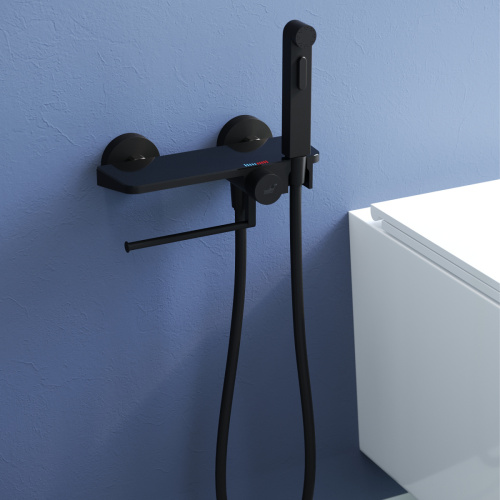 Гигиенический душ со смесителем RGW Shower Panels (Шоувер панелс) 581408220-04 черный - фото 2