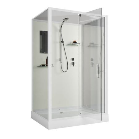 Душевая кабина Niagara Standart ST120/90/15Q/BK 120х90 прямоугольная без крыши ориентация универсальная