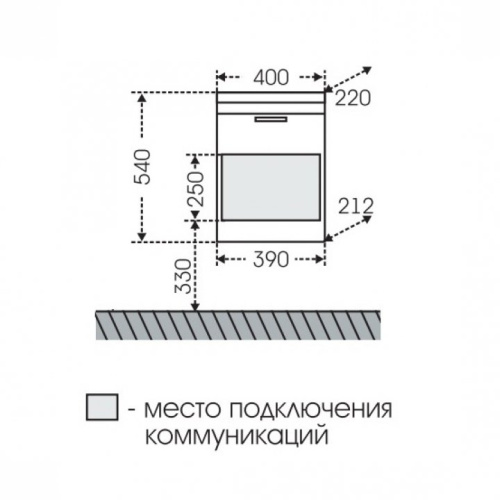 Тумба под раковину СаНта Родос 206010 39х21х49 - фото 2