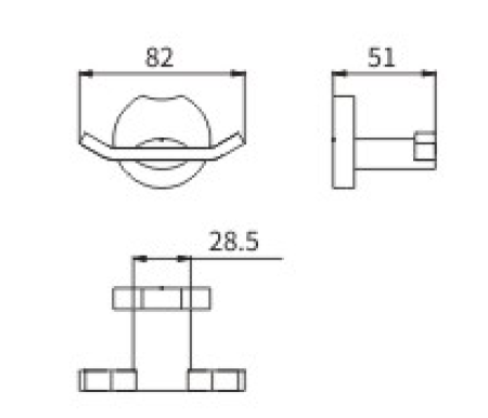 Крючок CeramaLux Loft 53901A