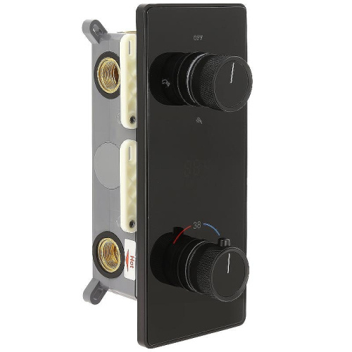 Душевая система ALMAes Tiber TVZ-8805 встраиваемая цвет черный с термостатом - фото 4