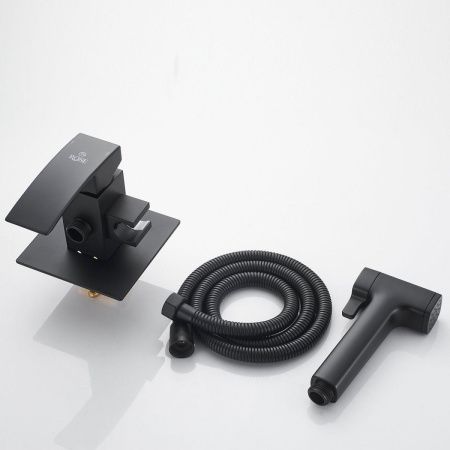 Гигиенический душ со смесителем Rose R1505H-2 черный