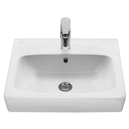 Раковина из сантехнического фарфора Santek Нео WH302184 50х40 накладная цвет белый