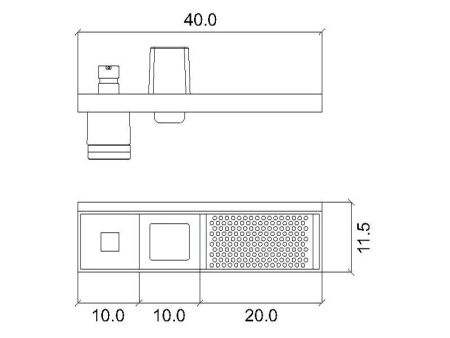 Комплект аксессуаров Inda INDISSIMA BARRA 400C67MNS51N