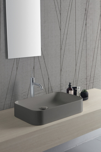 Раковина Disegno Ceramica Slim 60 см SL06038055 накладная цвет коричневый - фото 2