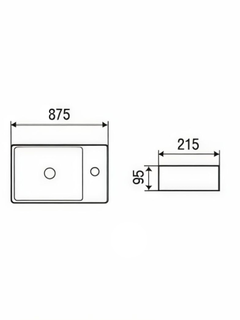 Раковина из сантехнического фаянса WeltWasser WW SK 10000004592 40х20 подвесная цвет белый