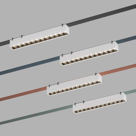Трековый однофазный светильник Denkirs Belty grill (Белты грилл) DK5571-WB