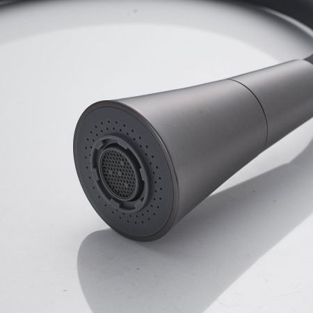 Смеситель для кухни Shevanik S543T-3 на мойку черный/оружейная сталь