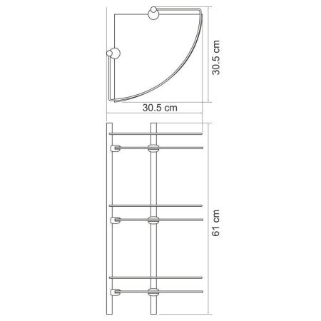 Полка в ванную комнату WasserKRAFT 3733