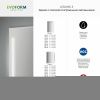 Зеркало с подсветкой Evoform Ledline-S BY 2162 60х80 подвесное