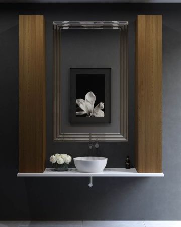 Раковина из искусственного камня Holbi MOON 1.02.001.11.1 40х40 накладная цвет белый без отверстий под смеситель