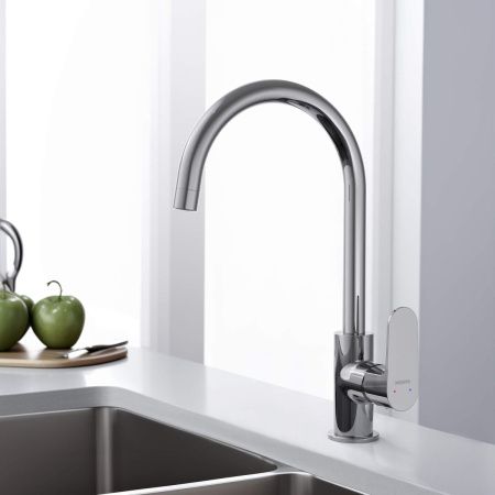 Смеситель для кухни Aquatek ОБЕРОН AQ1282CR на мойку хром