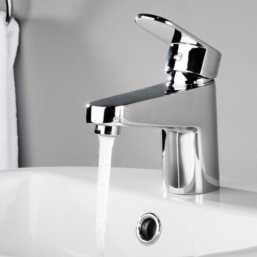 Смеситель WasserKRAFT Donau 5300 5303 на раковину хром без термостата - фото 2