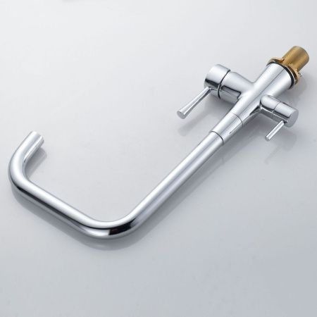 Смеситель для кухни Shevanik S528 на мойку хром