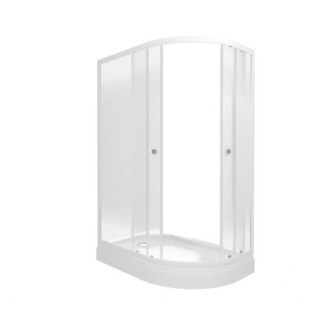 Душевой уголок Тритон Коралл Щ0000068949 120х80 стекло с рисунком профиль белый с поддоном