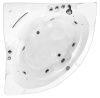 Ванна акриловая гидромассажная Gemy G9082 B 150х150 угловая четверть круга с каркасом