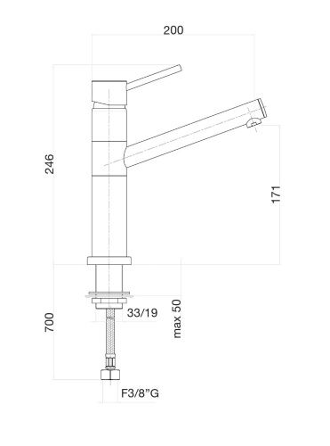 Смеситель для кухни Fiore 44CR5441 на мойку хром - фото 3