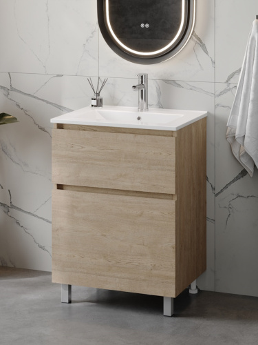 Тумба с раковиной Teymi Laina F16048 60х46х50 напольная - фото 4