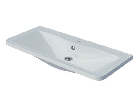 Раковина из искусственного камня Madera Адель 4627173210263 100х50 накладная цвет белый