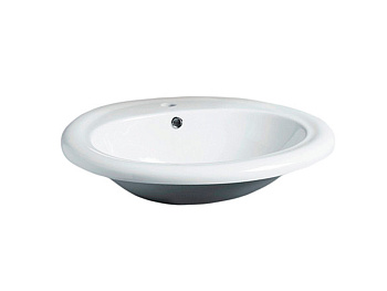 Раковина из санфаянса Simas S 51 1 hole 63х56 встраиваемая цвет белый