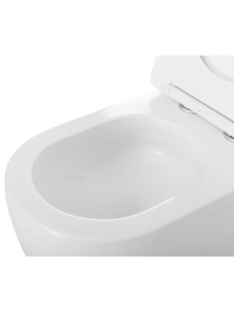 Унитаз приставной BelBagno SFERA-R BB2141CB-TOR/SC белый с сиденьем микролифт безободковый смыв торнадо