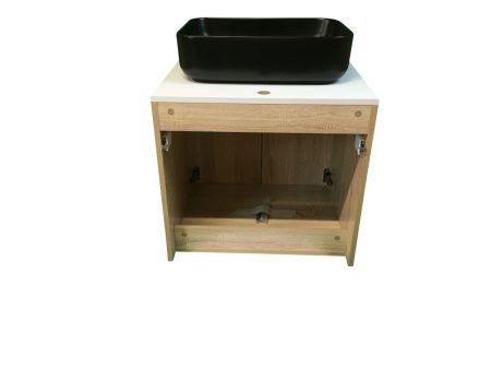 Тумба с раковиной Sintesi STL.W7021_SIN-LVB-APP-409BM 60х60 подвесная цвет белый