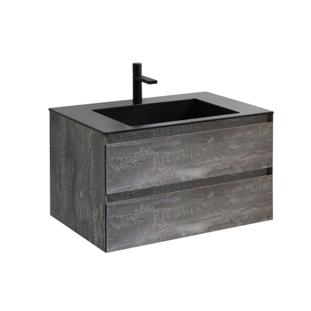 Тумба под раковину Vincea Luka VMC-2L800GS 79х48х47 подвесная цвет серый