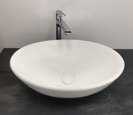 Раковина из санфаянса CeramaLux 9022 51х36 накладная цвет белый