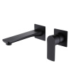 Смеситель ABBER Weiss Insel AF8082W встраиваемый в стену черный матовый