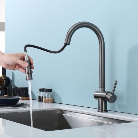 Смеситель для кухни Splenka S204 S204.49.09 на мойку серый