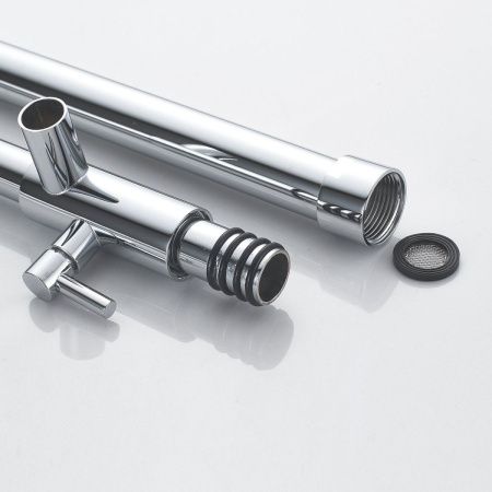 Душевая стойка Shevanik S6236 настенная цвет хром