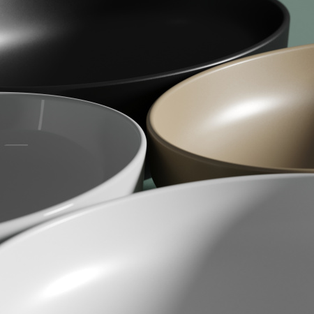 Раковина из сантехнического фарфора Ceramica Nova ELEMENT CN6056 50х36 накладная цвет белый без отверстий под смеситель