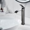 Смеситель для раковины Shevanik S4011T на столешницу оружейная сталь