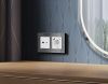 Комплект механизма розетки 2USB A+C 20W (быстрая зарядка) с/з Ambrella Volt Alfa (Алфа) MA130010