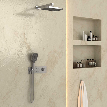 Душевая система Vincea VSFW-422T1CH встраиваемая в стену с термостатом