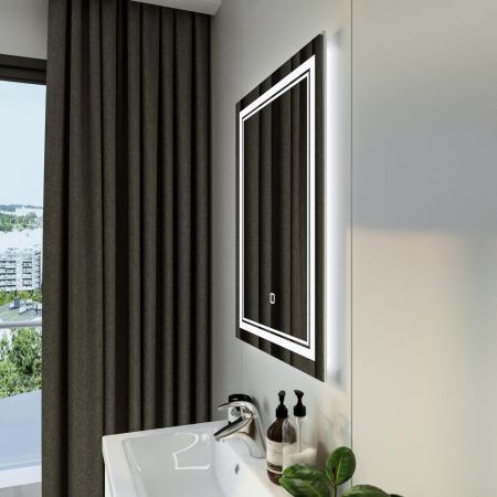 Зеркало с подсветкой Бриклаер Эстель 4627125414299 60х80 подвесное