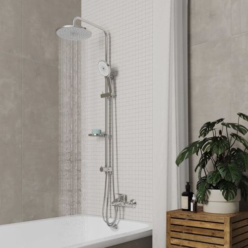 Душевая стойка Milardo Ideal Spa ILSSB3FM76 настенная цвет хром - фото 3