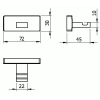 Планка 1 крючок Langberger ALSTER 10931A