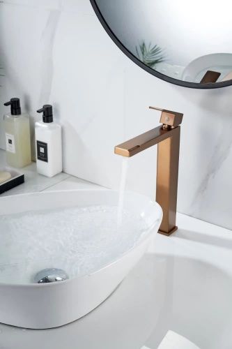 Смеситель для раковины Knotlor STABLE KN-24/RB на столешницу бронза - фото 5