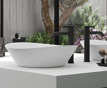 Смеситель для раковины AQG Urban Flow 01URF120NG на столешницу черный