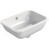 Раковина из сантехнического фаянса GSI Pura 724711_УЦ/1 50х40 встраиваемая цвет белый