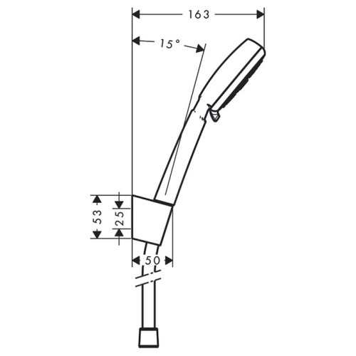 Душевой гарнитур Hansgrohe Crometta 26568400 настенный хром/белый - фото 2